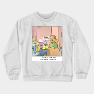 Pop-Up Ads Crewneck Sweatshirt